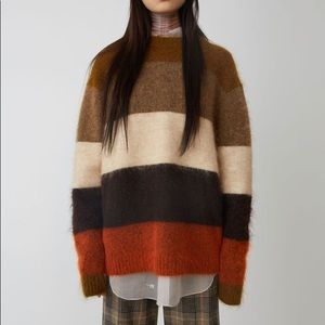 Acne Studios albah mohair striped sweater in xs